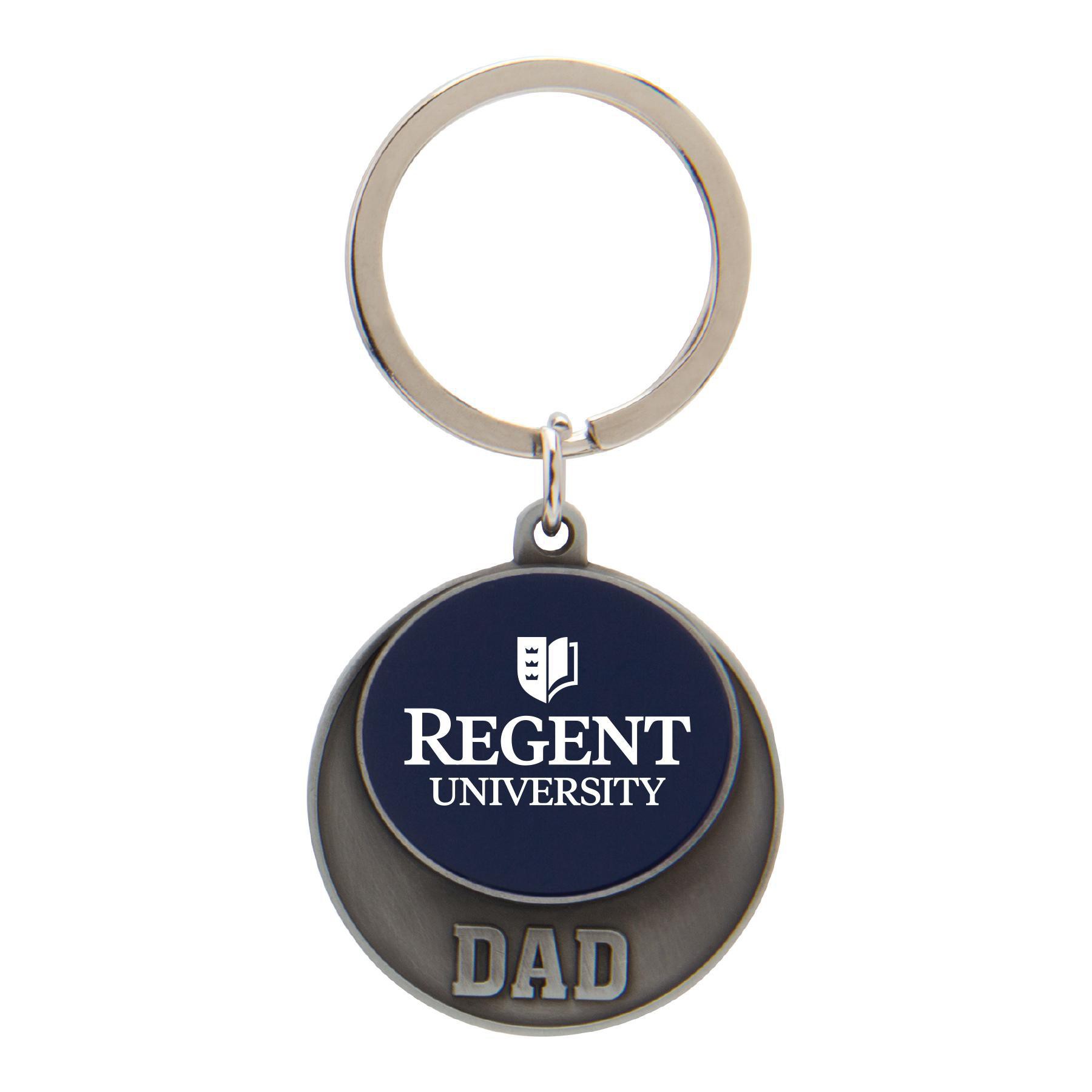 Regent University Pewter Dad Key Ring Regent Gift Shop